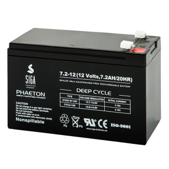 SIGA Phaeton AGM Deep Cycle Battery 7.2Ah 12V